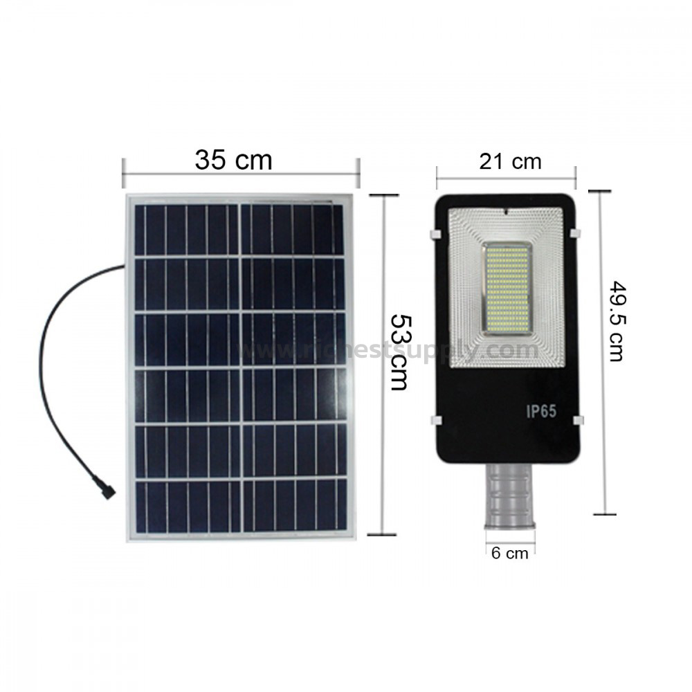 DIMENSIONS โคมไฟถนนโซล่าเซลล์ 200W