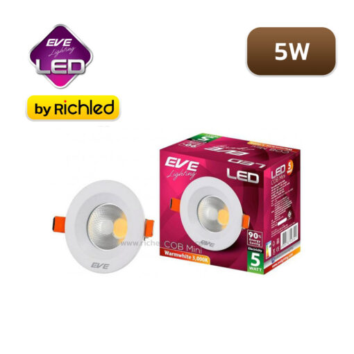 Downlight พร้อมกล่อง 5W EVE COB Mini
