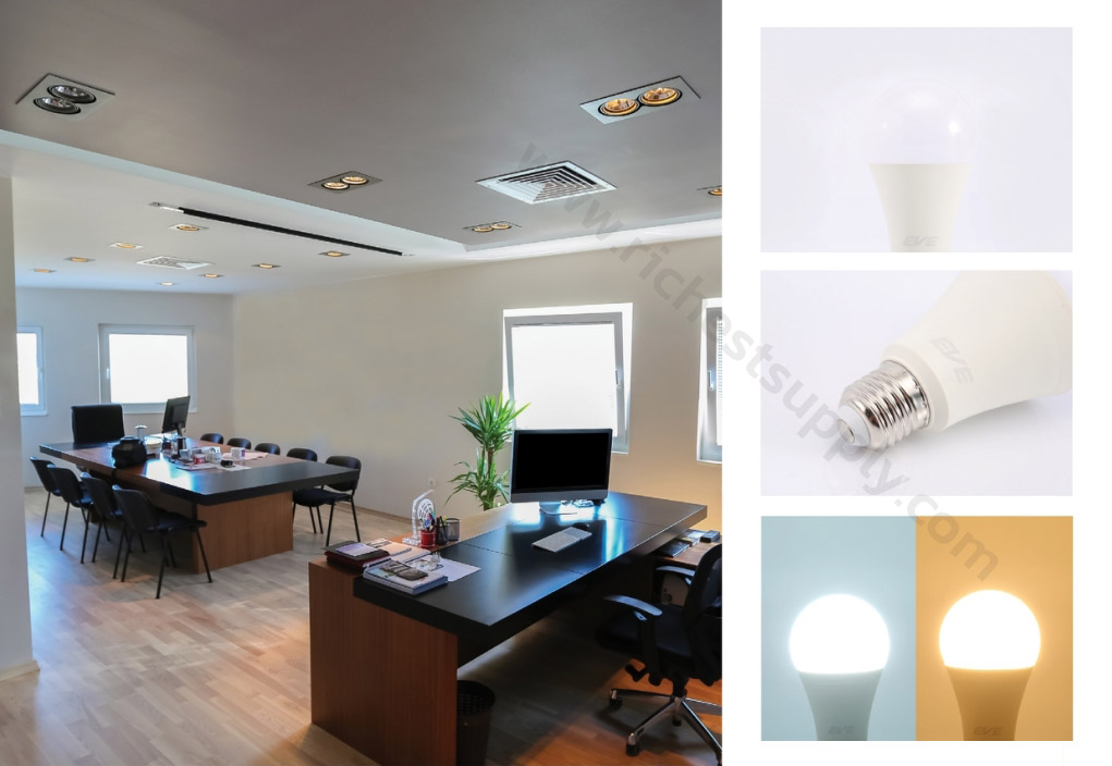 ภาพจำลองหลอดไฟ LED EVE A60 Project