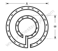 Dimensions โคมไฟติดเพดาน EVE Ceiling Kit DOB