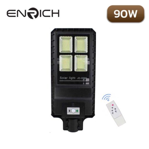 โคมถนนโซล่าเซลล์-90W-RICHLED-JD-9990-(พร้อมรีโมท)-1