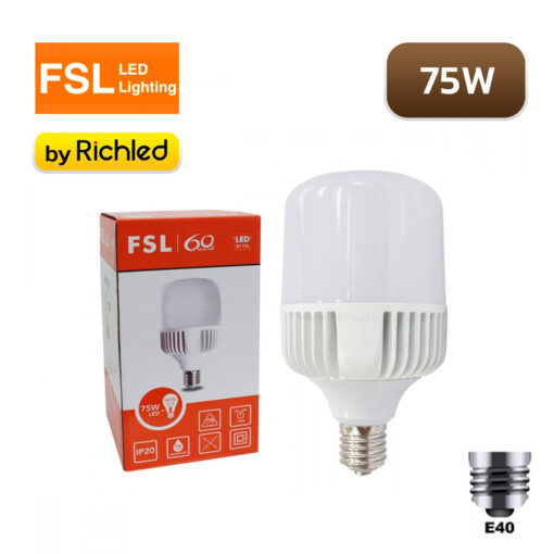 หลอดไฟ ไฮวัตต์ ไฮเบย์ LED 75W FSL