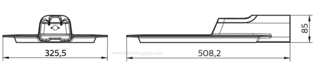 Dimensions STR BRP132 PHILIPS 140W
