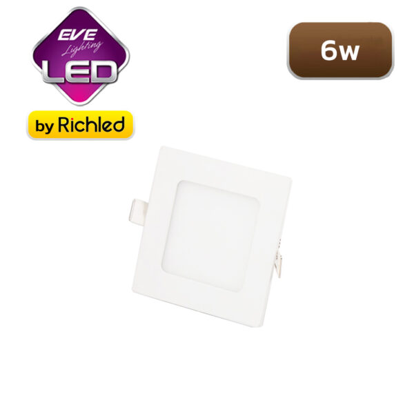 โคมไฟฝังฝ้า LED 6w EVE Square Slim