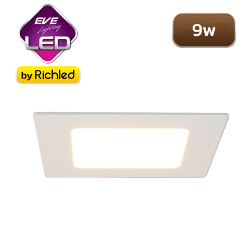 โคมไฟฝังฝ้า LED 9w EVE Square Slim