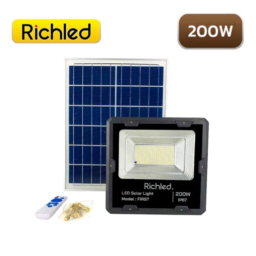 สปอร์ตไลท์โซล่าเซลล์ LED 200W RICHLED First