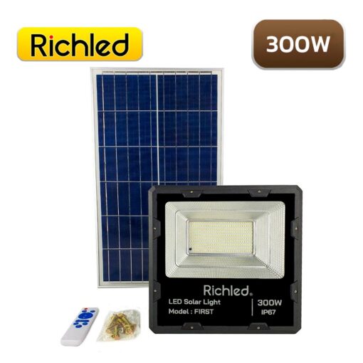 สปอร์ตไลท์โซล่าเซลล์ LED 300W RICHLED First