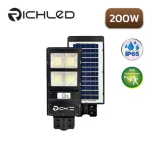 โคมไฟถนนโซล่าเซลล์ LED 200w RICHLED Sunlight All in one