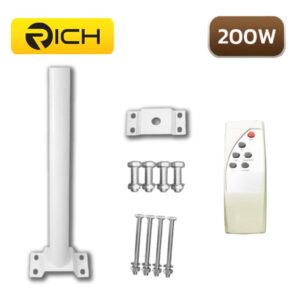 โคมไฟถนนโซล่าเซลล์ LED 200w RICHLED Sunlight All in one