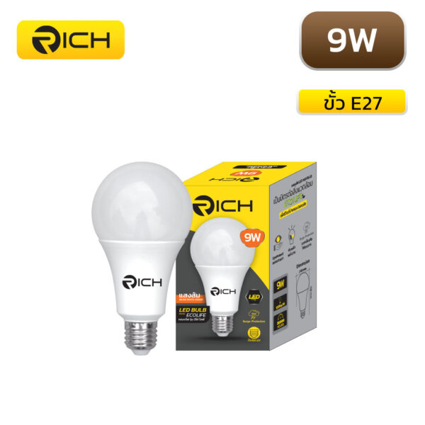 หลอดไฟ LED 9W RICH ECO LIFE