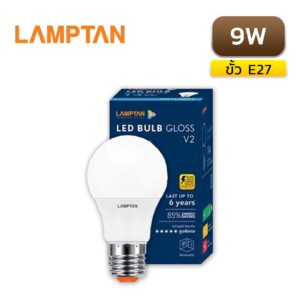หลอดไฟ LED 9W LAMPTAN BULB GLOSS V2