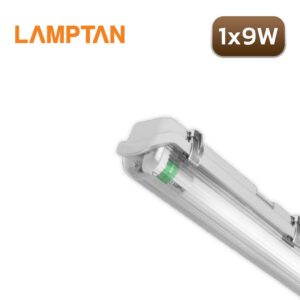 ชุดโคมกันน้ำกันฝุ่น LED 1X9W LAMPTAN TRI-PROOF SET