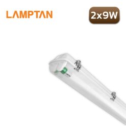 ชุดโคมกันน้ำกันฝุ่น LED 2X9W LAMPTAN TRI-PROOF SET