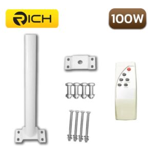 โคมไฟถนนโซล่าเซลล์ LED 100W RICH Sunlight All in one
