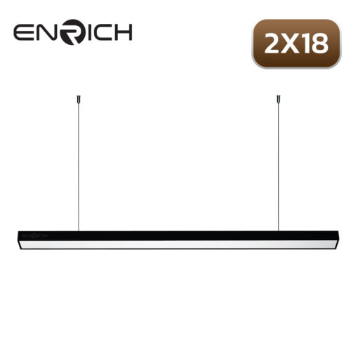 โคมไฟ ENRICH LINEAR T8 แขวนสลิง 2x18w - Image 3