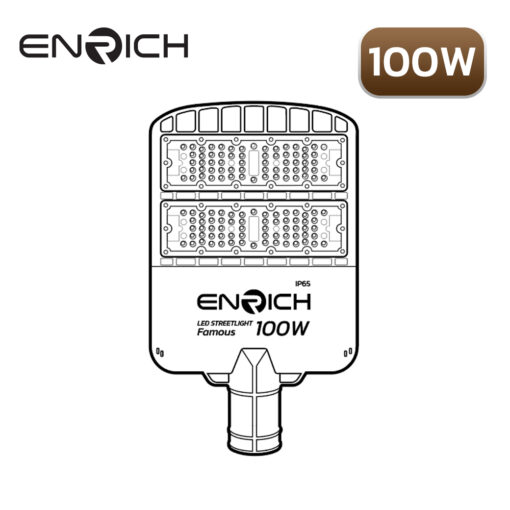 โคมไฟถนน LED STREETLIGHT ENRICH 100W รุ่น FAMOUS - Image 3