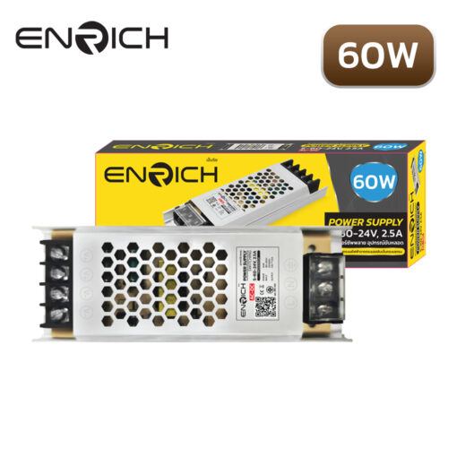 สวิทช์ชิ่ง พาวเวอร์ซัพพลาย ENRICH  S-60-24V 2.5A 60W - Image 2