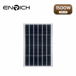แผงโคมไฟถนนโซล่าเซลล์LED EN-1500 1500W/20WLED ENRICH