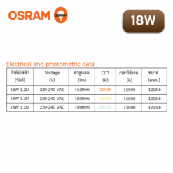 Alternative view of หลอดไฟ LED T8 18W OSRAM รุ่น ST8E ECO DOUBLE END