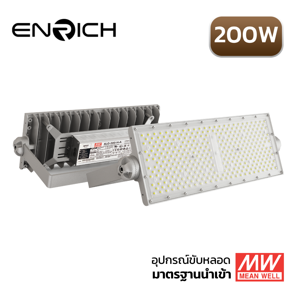 สปอร์ตไลท์ LED ENRICH รุ่น N-BRICK 200W
