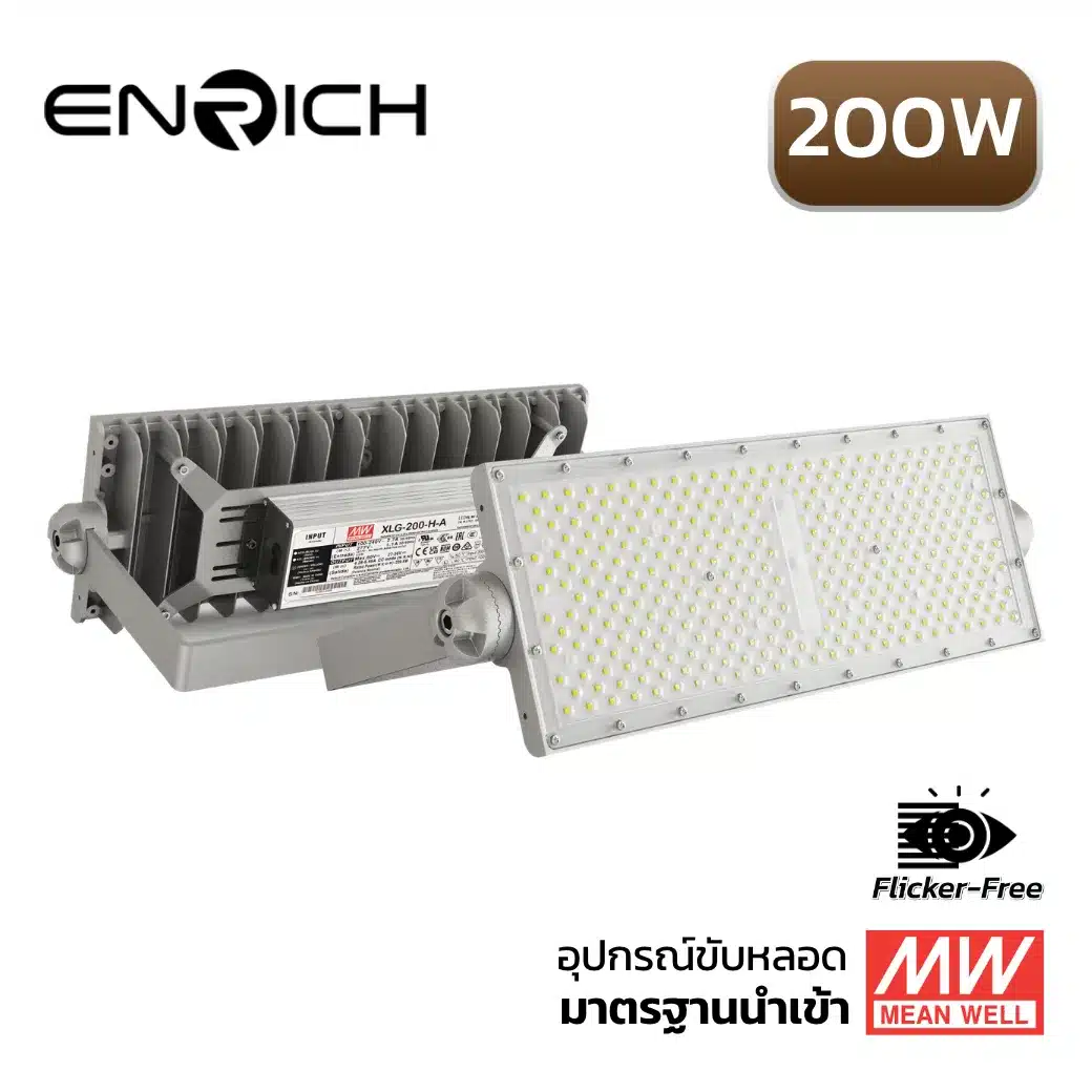 สปอร์ตไลท์ LED ENRICH รุ่น N-BRICK 200W