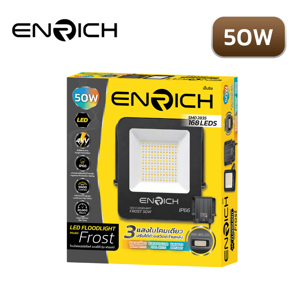 สปอร์ตไลท์ LED 50W ENRICH FROST - Image 3