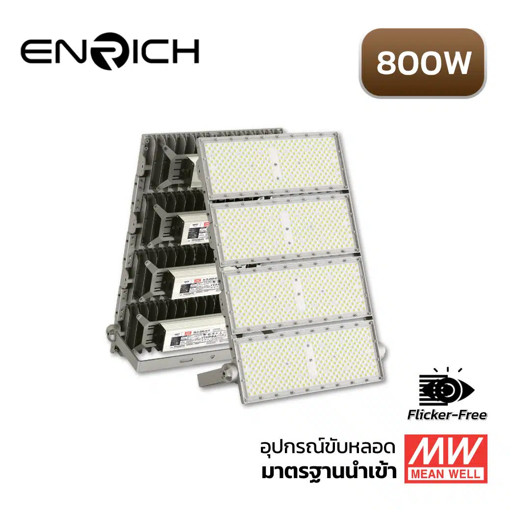 สปอร์ตไลท์ LED ENRICH รุ่น N-BRICK 800W