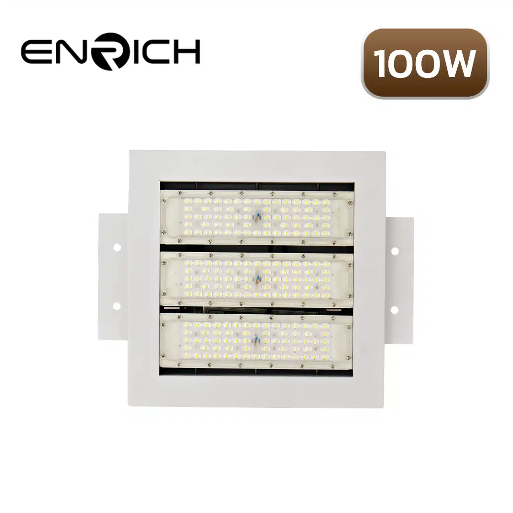 หน้าโคมไฟปั๊มน้ำมัน LED 100W ENRICH GASSO