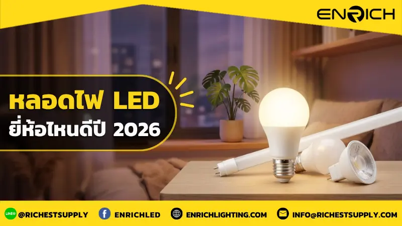 หลอดไฟ LED ยี่ห้อไหนดีปี 2026